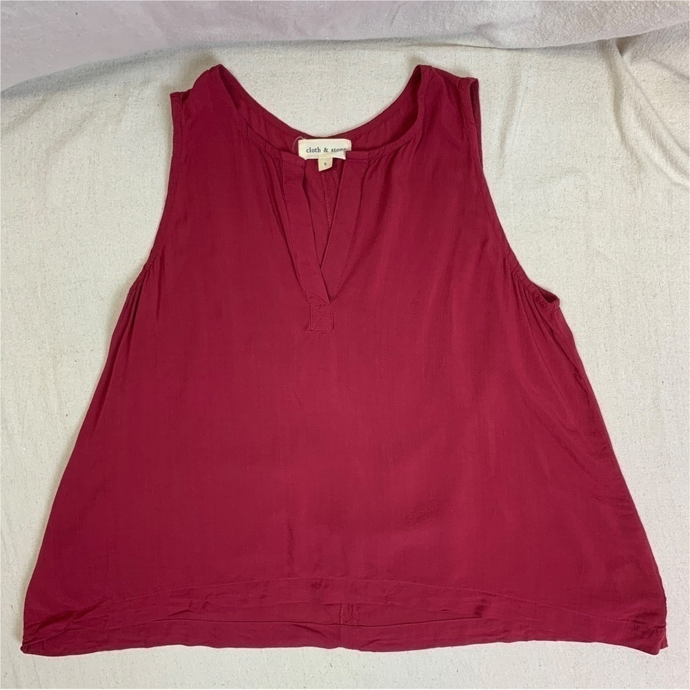 Cloth & Stone | Cranberry Sleeveless High-Low Tank